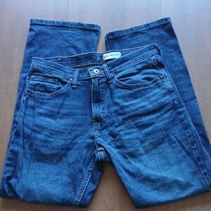 Men's Wrangler Dark Blue Relaxed Boot Fit Jeans